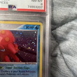 2005 Pokemon EX Unseen Forces Octillery Holo #10/115 PSA 8 - Image 3