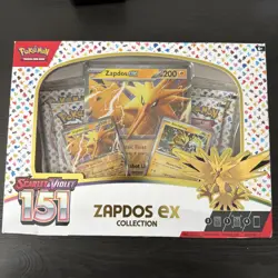 Pokemon TCG Scarlet & Violet 151 Zapdos EX Collection Box Sealed NEW - Image 1