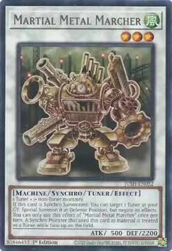 1x Martial Metal Marcher - 1st Edition NM Eng YuGiOh - Justice Hunters - Image 1