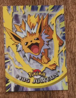 JOLTEON no 135 Silver Foil-topps Pokemon 2000 bleu -TV animation Edition - Image 1