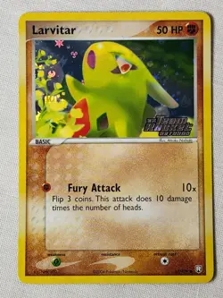 NM Larvitar Reverse Holo #62 Team Rocket Returns Pokemon TCG - Image 1