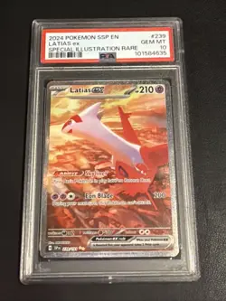 Pokemon 2024 Latias ex 239/191 Alt Art SIR Surging Sparks GEM MINT PSA 10 - Image 1