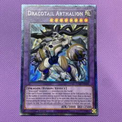 Yugioh Dracotail Arthalion JUSH-EN006 Collector's Rare 1st Edition NM - Image 1