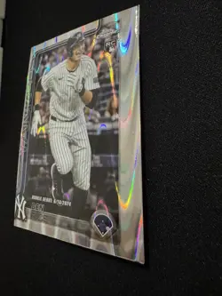 2025 Topps Chrome Update Series Ben Rice Rookie Debut USC138 Factory Miscut - Image 2