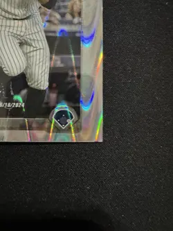 2025 Topps Chrome Update Series Ben Rice Rookie Debut USC138 Factory Miscut - Image 4