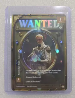 Wonders of the First: Alt Art Frameless Foil “Wanted” A22-220/402 - Image 1