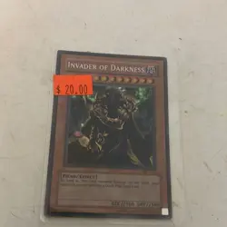 Yugioh Invader of Darkness IOC-111 Secret Rare Holo TCG Card - Image 1