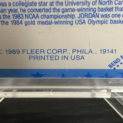 Michael Jordan 1989-90 Fleer All-Stars Sticker #3 Chicago Bulls NBA Basketball - Image 3