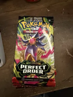 13 x POKEMON PERFECT ORDER MEGA EVOLUTION BOOSTER PACKS - NEW SEALED IN HAND - Image 1
