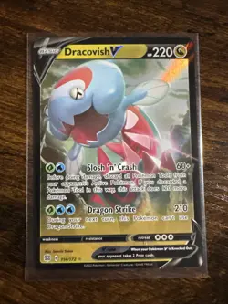 Dracovish V - Brilliant Stars 114/172 Ultra Rare Pokemon Card NM - Image 1