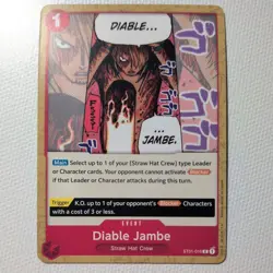One Piece Card Game ST01-016 Diable Jambe - Red - Image 1