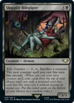 ~ Sloppity Bilepiper ~ NM ~ UB: Warhammer 40K ~ MTG ~ - Image 1