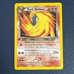 Pokemon Card - Dark Quilava Neo Destiny 39/105 Uncommon 1st Edition HP discount - Image 1