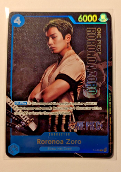 Roronoa Zoro P-056 Premium Collection Live Action Promo One Piece Card NETFLIX - Image 1