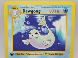 Dewgong 25/102 1st Edition Base Set WOTC 1999 Pokemon Card LP - Image 2