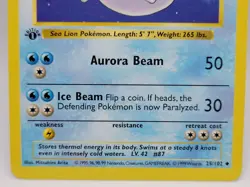 Dewgong 25/102 1st Edition Base Set WOTC 1999 Pokemon Card LP - Image 3