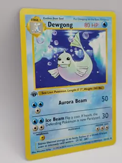 Dewgong 25/102 1st Edition Base Set WOTC 1999 Pokemon Card LP - Image 5