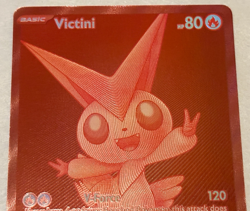 Victini Black Bolt Pokemon TCG Red Full Art Holo 171/086 English Card - Image 2