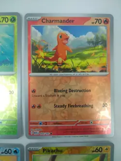 Pokemon 151 Reverse Holos - Bulbasaur Charmander Squirtle Pikachu - Exact Cards! - Image 3