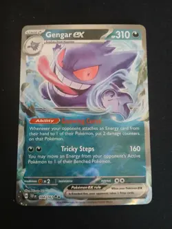 Pokemon Gengar ex Double Rare Holo SV05 Temporal Forces EX 310 HP 104/162 Card - Image 1