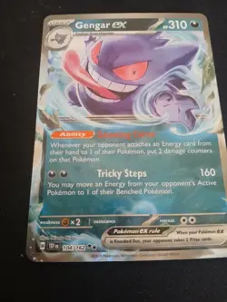 Pokemon Gengar ex Double Rare Holo SV05 Temporal Forces EX 310 HP 104/162 Card - Image 4