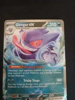 Pokemon Gengar ex Double Rare Holo SV05 Temporal Forces EX 310 HP 104/162 Card - Image 5