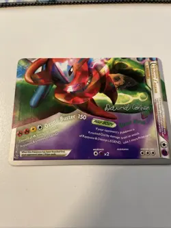 Pokemon TCG Rayquaza & Deoxys Legend Bottom Undaunted World Championship Card LP - Image 1