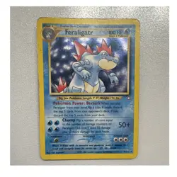 Pokemon TCG Feraligatr 4/111 Holo Rare Neo Genesis Unlimited Stage 2 Card - Image 1
