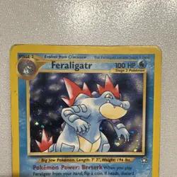Pokemon TCG Feraligatr 4/111 Holo Rare Neo Genesis Unlimited Stage 2 Card - Image 2