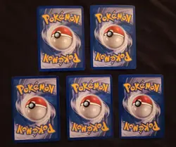 Pokemon Vintage Lot Of 5 Cards All Holographics LP - Image 2