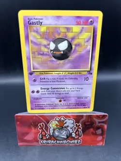 Pokemon TCG Gastly Fossil, 1st Edition Uncommon Card 33/62 NM - Image 1