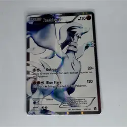 Reshiram Full Art Ultra Rare Holo Pokemon Card 113/114 Black & White Set English - Image 1
