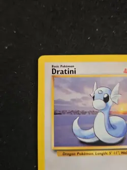 Pokemon Dratini Card 026/102 Regular Base Set LP Uncommon - Image 2