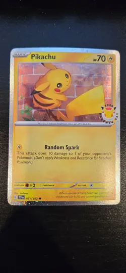 NM Pikachu 051/162 2026 Pokemon Day Promo Card - Image 1