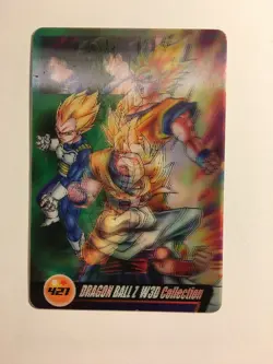 Dragon Ball Z Morinaga Wafer Card 421 3D - Image 1