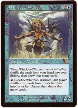 WHIRLPOOL WARRIOR X1 MAGIC MTG APOCALYPSE LIGHT PLAY (LP) 2001 - Image 1
