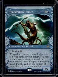 2024 Magic MTG Bloomburrow Thundertrap Trainer Foil #307 - Image 1