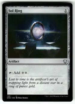 MAGIC: THE GATHERING SOL RING 140 COMMANDER: PHYREXIA: ALL WILL BE ONE NM - Image 1