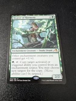Weaver of Harmony - Kamigawa: Neon Dynasty (NEO) #213 - Rare Reg - NM - MTG - Image 1