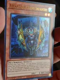 Yugioh! Atlantean Heavy Infantry - RA04-EN010 - Ultra Rare - 1st Edition Near - Image 3