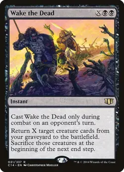 Wake the Dead Commander 2014 HP MTG - Image 1