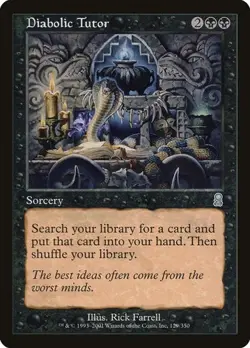 Diabolic Tutor Odyssey HP MTG - Image 1