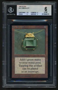 ***BGS 6 Alpha Mox Emerald** MTG Alpha Magic Kid Icarus - Image 1