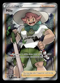 Milo 190/192 Ultra Rare Rebel Clash Pokemon Card - Image 1