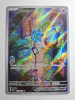Pokemon - Bronzor - 170/162 - Temporal Forces - Illustration Rare - NM - Image 4