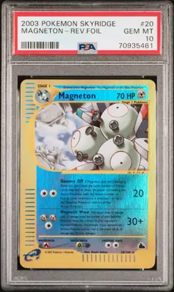Pokemon TCG Magneton 2003 Skyridge 20/144 Reverse Holo Rare PSA 10 LOW POP ⭐ - Image 1