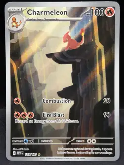Charmeleon Illustration Rare Pokemon Scarlet & Violet 151 Holo 169/165 - Image 1