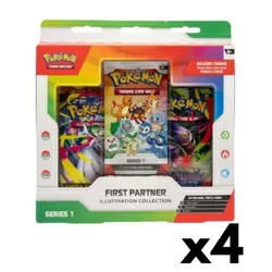 X4 Pokemon TCG: First Partner Illustration Collection Series 1! - Image 1