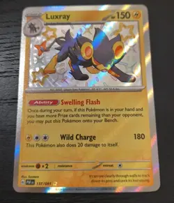 Pokemon Paldean Fates Luxray Holo Rare Card 137/091 NM - Image 1