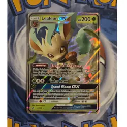 Pokemon Leafeon GX Ultra Rare Holo 13/156 Sm-Ultra Prism 200 HP Stage 1 - Image 1